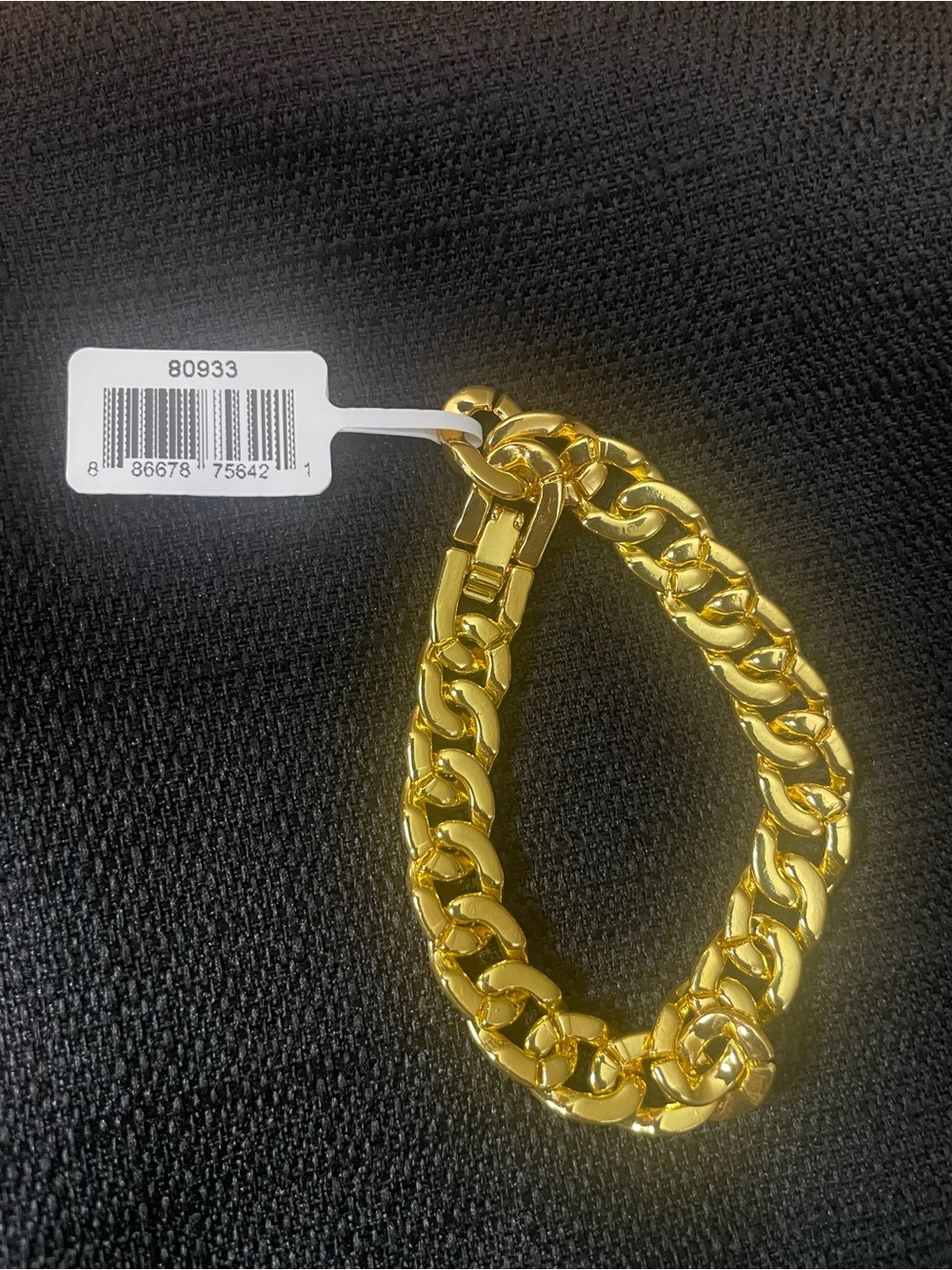 Invicta Men’s Gold-Tone Crystal Cuban Link Bracelet - NWT’s - Picture 3 of 7